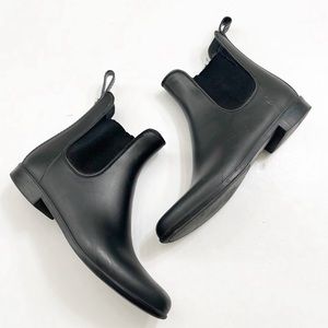 Sam Edelman Tinsley matte black rubber rain boots